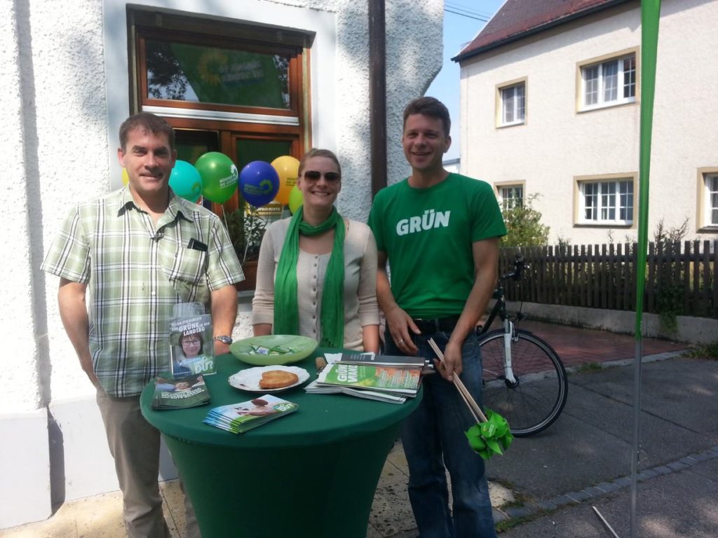 Infostand der Grünen in Isen